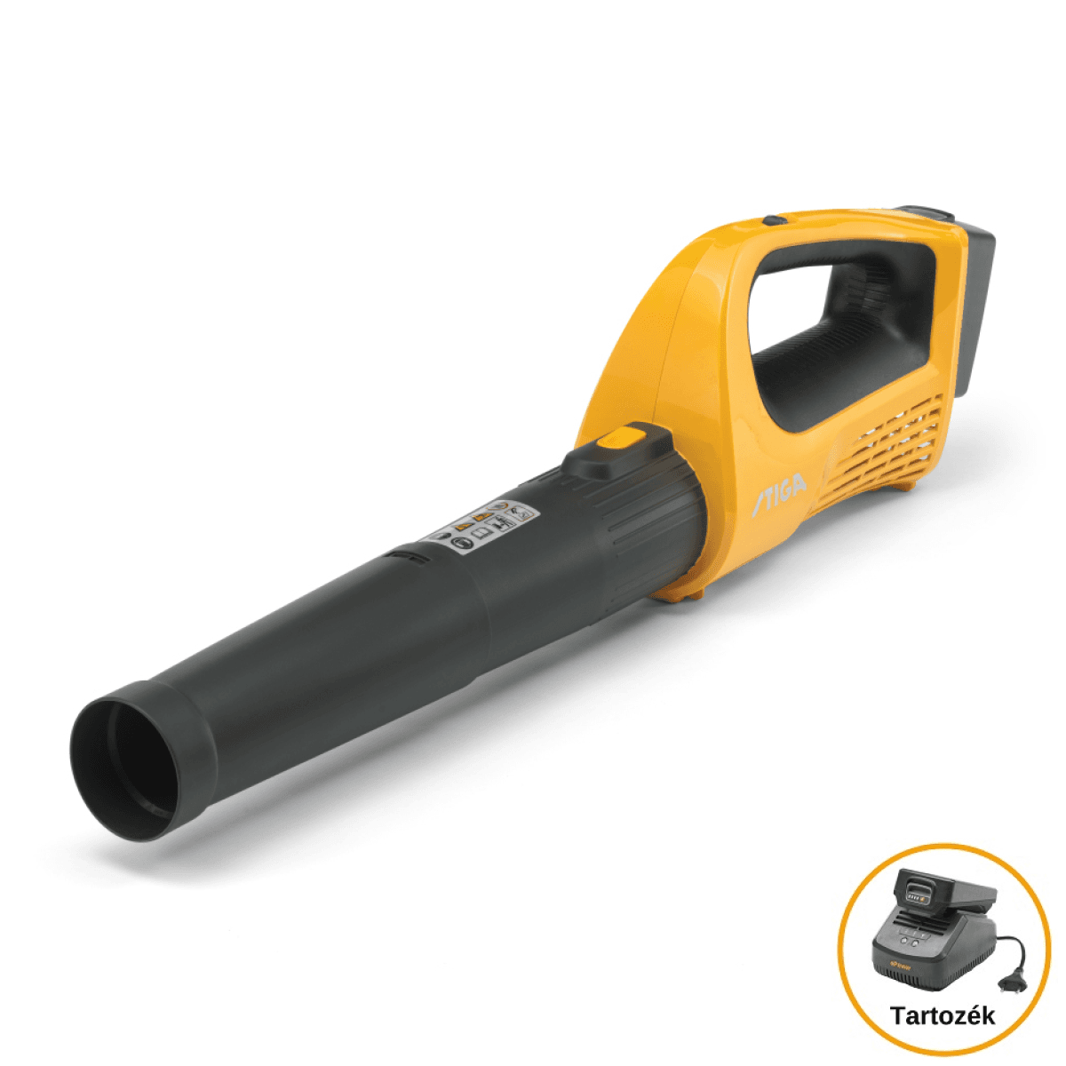 STIGA akkumulátoros lombfúvó BL 100e Kit (akkumulátorral és töltővel) termék