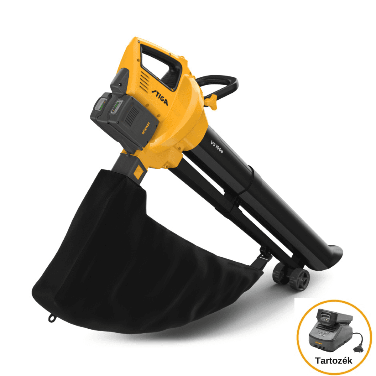 STIGA akkumulátoros lombfúvó-szívó VS 100e Kit (akkumulátorral és töltővel) termék